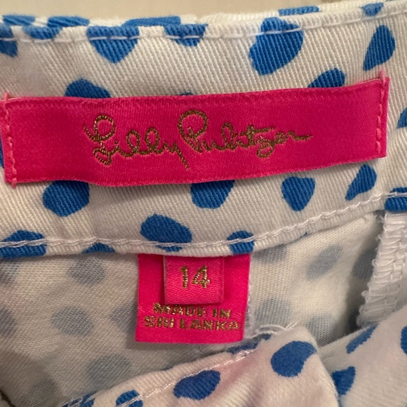 Lilly Pulitzer Blue Polka Dot Women's Shorts - Picture 4 of 7